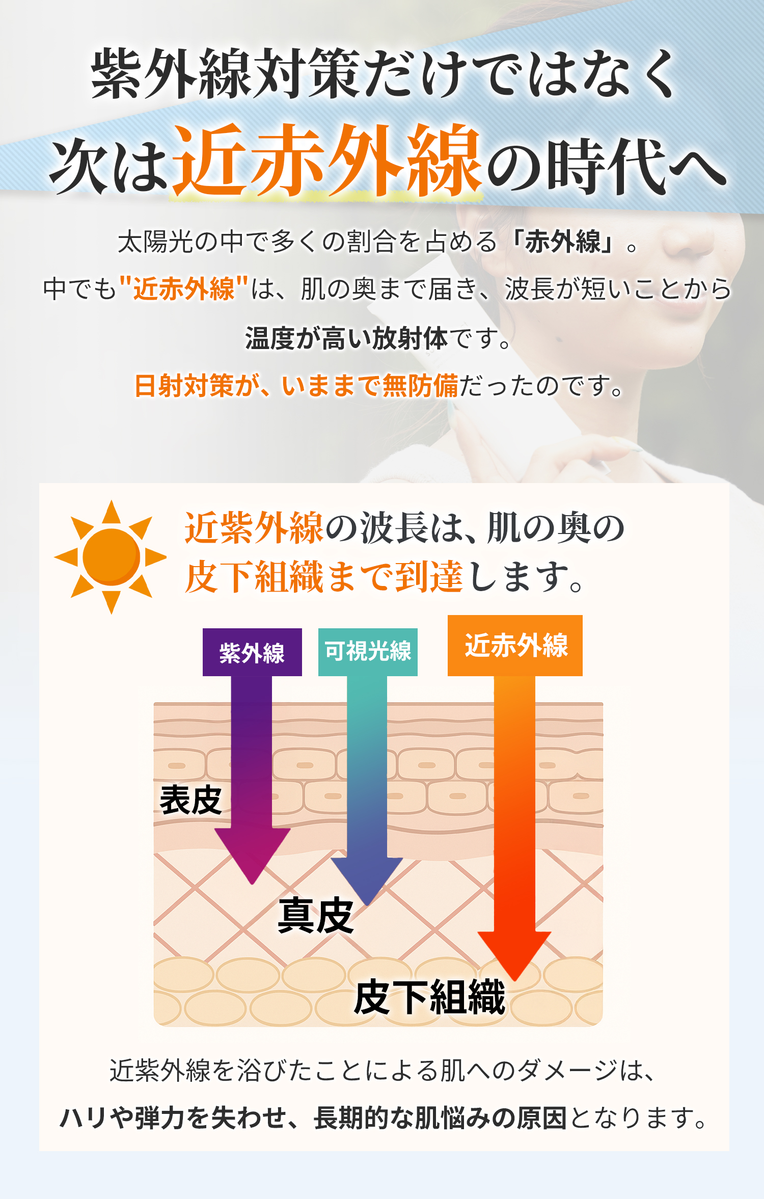 れいたす サンプロテクト 近赤外線をブロック